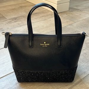 Black Glitter Kate Spade Purse